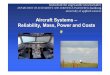 Aircraft Systems – Reliability, Mass, Power and Costs ... · hochschule für angewandte wissenschaften DEPARTMENT OF AUTOMOTIVE AND AEROSPACE ENGINEERING hamburg university of applied