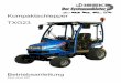 Betriebsanleitung TX G23 - Fermer.Ru · Den Traktor auf hartem, ebenem Grund parken und sichern. Dazu das Anbaugerät absenken, den Zündschlüssel abziehen, die Feststellbremse anziehen