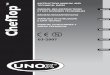 UNOX · english franÇais deutsch italiano espanol instruction manual and technical datas manuel des instructions et des donnÉes techniques bedienungsanweisung