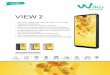 180226 Wiko TechSheet-View 2 · GPU Adreno™ 505 Design Touchscreen SIM Karte 1 Nano SIM + 1 Nano SIM / Micro SD Erhältlich in den Farben Anthracite, Grey, Gold Abmessungen 154,5
