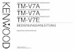 TM-V7A144/440-MHz-FM-DOPPELBAND-TRANSCEIVER 144/430 …manual.kenwood.com/files/TM-V7-German.pdf · AUSSTATTUNGSMERKMALE • Die Kanäle des erweiterten programmierbaren Speichers