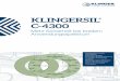 KLI NGE RSIL C-4300 - klinger-marketing.com · gebunden mit NBR. Universelle Hochdruckdichtung mit breitem Anwendungs-spektrum. Beständig gegen Heißwasser, Dampf, Öle, Kohlenwasser-stoffe