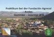 Praktikum bei der Fundaci³n Agrecol Andes .Arbeitsbereiche von Agrecol Eines der Themenfelder: Incidencia