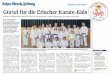 »Gürtel für die Erlacher Karate-Kids« - fsc-erlach.de · acbet-RencI)-3eitung Gürtel fiir die Erlacher Karate-Kids Intensive Prüfungsvorbereitungen erfolgreich abgeschlossen