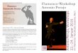 Organisation/Kurslokal/Anmeldeadresse Flamenco-Workshop ... · Flamenco-Workshop Antonio Perujo, Genf & Lausanne Kursthemen AnfängerInnen Tango flamenco Mittelstufe Soleares Fortgeschrittene