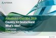 Autodesk® Civil 3D® 2019 Country Kit Deutschland Civil 3D... · Autodesk® Civil 3D® 2019 Country Kit Deutschland What’s new? Gerald Leonhardt CADsys Vertriebs- und Entwicklungs