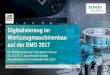 Präsentation Wolfgang Heuring: Digitalisierung im ... · Digitalisierung im Werkzeugmaschinenbau auf der EMO 2017 Dr. Wolfgang Heuring | CEO Motion Control 25. Juli 2017 | Bad Neustadt