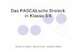 Das PASCALsche Dreieck in Klasse 3/4“didaktik.mathematik.hu-berlin.de/files/aufgabe_2_3_a.pdf · Einleitung Französischer Mathematiker und Philosoph Blaise Pascal (1623-1662) Themengebiet