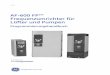 AF-600 FPTM Frequenzumrichter für Lüfter und Pumpenapps.geindustrial.com/publibrary/checkout/Installation and... · 1 Einführung AF-600 FP Dieses Handbuch ist auf alle AF-600 FP