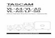 Benutzerhandbuch für Tascam VL-A4, VL-A5, VL-A8 und LF-S8 · len, sollten die Hochtöner nach außen zeigen. Aufstellen eines Subwoofers: Durch die Verwendung eines Subwoofers verbessert