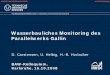 Wasserbauliches Monitoring des Parallelwerks Gallin · Abiotik Schlussfolgerungen/ Erkenntnisse. Fakultät Bauingenieurwesen Institut für Wasserbau und Technische Hydromechanik ,