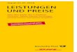 LEISTUNGEN UND PREISE - deutschepost.de · Vertragspartner der Produkte und Leistungen ist die Deutsche Post AG, so- weit nachfolgend nicht ausdrücklich ein anderes Unternehmen genannt
