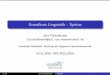 Grundkurs Linguistik - Syntax - isi.hhu.de .Grundkurs Linguistik - Syntax Jens Fleischhauer fleischhauer@phil.uni