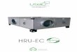 HRU-EC - utek-air.it · Die Platten und die inneren Komponen-ten sind hergestellt aus Aluzinc Material, das eine hohe Beständig- ... Kompressor-Betriebsgrenze. LUFTTECHNISCHE LEISTUNGEN
