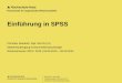 Einführung in SPSS - hs-harz.de · Seite 2 Fachbereich Wirtschaftswissenschaften Einführung in SPSS Wesentliche Kursinhalte Kurzvorstellung Organisatorisches Was ist SPSS?