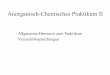 AC II Praktikum - chemie-biologie.uni-siegen.de · Informationen zum Praktikum • Die Präparate erfordern Testate und Schlüsselsubstanzen • Testate können an den Praktikumstagen