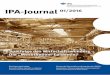 IPA-Journal 01/2016 - dguv.de · 3 IPA-Journal 01/2016 Editorial Editorial Liebe Leserinnen und Leser, Das IPA unterstützt die Unfallversicherungsträger bei der Erfüllung ihrer
