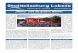 April 2019 Stadtteilzeitung Lobeda · 3 Lobeda in Bildern Der Arbeitskreis Ortsgeschichte lädt zum unterhaltsamen Spaziergang durch die Lobedaer Geschichte in den Bärensaal ein