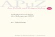 APuZ - bpb.de · APuZ Aus Politik und Zeitgeschichte. Inhaltsverzeichnis . des Jahrgangs 2012 62. Jahrgang