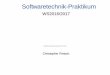 Softwaretechnik-Praktikum - WS2016/2017pi.informatik.uni-siegen.de/lehre/STP/2016w/materials/slides/2016w_stp_intro.pdf · Agenda 1 Organisatorisches 2 Ablauf des Praktikums 3 Aufgabenstellung(en)