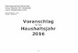Local Downlevel Document - offenerhaushalt.at VA 2016.pdfMarktgemeinde Wiesmath Voranschlag-Gesamtübersicht für das Jahr 2016 Einnahmen nach Gruppen (Beträge werden in ausgewiesen)