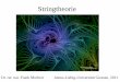 Stringtheorie - tu-dresden.de · Elektron Stringtheorie realisiert Einstein’s Traum einer Vereinheitlichungstheorie . Wechselwirkung eines Teilchens hat singulären Verzweigungspunkt