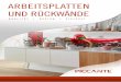ARBEITSPLATTEN UND RÜCKWÄNDE - hornbach.de · PICCANTE ARBEITSPLATTEN + RÜCKWÄNDE Die Optik einer Küche wird entscheidend von der Arbeitsplatte und der Rückwand geprägt, wobei