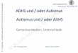 ADHS und / oder Autismus Uniklinik Freiburg Klinik für ... · • Syndrom = verschiedene Symptome treten zeitgleich auf • Problem: Überlappung verschiedener Symptome bei ADHS
