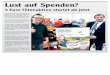 Lust auf Spenden? - cap-markt.de · Gemeinsam mit dem CAP Markt in Brücken ruft die Schönenberg-Kübel-berger Tafel zum Spenden auf: „5 Euro spenden und Bedürftigen eine Tüte