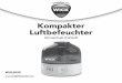 V-5200S Ultrasonic Humidifier Owner's Manual · 4 5 WICHTIGE SICHERHEITSHINWEISE Lesen Sie die folgenden Sicherheitshinweise sorgfältig durch, bevor Sie das Gerät zum ersten Mal