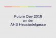Future Day 2018 an der AHS Heustadelgasse · in der 7. und 8. Klasse Voraussetzung für div. Technische Studien ... LATEINo Rätoromanisch ITALIENISCH FRANZÖSISCH SPANISCH DE UTS