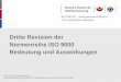 Dritte Revision der Normenreihe ISO 9000 Bedeutung und ... · ISO/FDIS 9001 : 2008 (Final Draft International Standard) 71 geänderte Textstellen wovon schätzungsweise 25 mehr Aufwand
