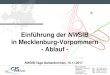 Einführung der NWSIB in Mecklenburg-Vorpommern - Ablauf · 3 – Wir machen GIS erfolgreich! Zeitlicher Ablauf • Anfang Dezember 2015: Erste Präsentation der NWSIB beim Landesamt