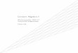 Lineare Algebra I - Universität Regensburg · Inhaltsverzeichnis Literaturhinweise vii 0 Einf uhrung 1 0.1 Was ist Mathematik? 1 0.2 Was ist Lineare Algebra? 2 0.3 Uberblick uber