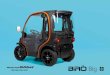 Birò Big · Birò Big, die erste 100% elektrische Mobilitätslösung für die Stadt auf 4 Rädern, mit herausnehmbarer Batterie und geräumigen 300 Litern