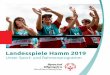 Landesspiele Hamm 2019 - specialolympics.de · 4 5 Liebe Athletinnen und Athleten, liebe Teilnehmerinnen und Teilnehmer, wir begrüßen euch alle sehr herzlich zu unseren dritten