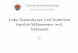 Liebe Studentinnen und Studenten Herzlich Willkommen im II ...web.med.u-szeged.hu/mdbio/ger/material/2012-2013/II.semester/zell_l/1/1... · Autokrin Kommunikation 6 13 Nahe Bindung