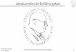 Literaturrecherche-Einführungskurs · 1 Literaturrecherche-Einführungskurs Otto-Diels-Institut Dr. T. Winkler (Version SS 2019, diese Folien sind online verfügbar)