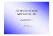 PowerPoint - Elektrochemische Mikrosensoren (Dachtler ... - Kalorimetrie - Microgravimetrische Detektion