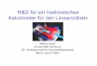 R&D für ein hadronisches Kalorimeter für den Linearcollidermenke/MariaLaach04/talks/MariusGroll.pdf · • Kalorimetrie am Linearcollider • Aktuelle Studien & Prototypen. September