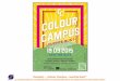 Konzept(–„ Colour(Campus(–leuchte(bunt“ · Die Veranstaltung – Ziele !! Gemeinschaftsgefühl der Cité-Bewohner fördern ! höhere Einbindung von Vereinen, Institutionen,