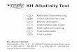 Biener GA KH Alkalinity Test - tropic-marin.com · 3.) Anschließend gibt man tropfenweise Alkalinität-Testreagenz zu (nach jedem Tropfen Küvette schütteln), bis die Farbe der