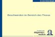 Beschwerden im Bereich des Thorax · Dr. Benita Mangold - Arbeitsbereich Lehre Johann Wolfgang Goethe-Universität, Frankfurt am Main Lernziele und Inhalte I. Häufige Beratungsanlässe