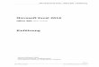 Microsoft Excel 2016 - hoffmann-seidel.de · Microsoft Excel 2016 / Office 365 - Einführung Seite 2 Excel 16 Einführung.docm / 25.05.2019 © M. Hoffmann-Seidel Inhaltsverzeichnis