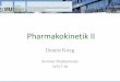 Pharmakokinetik - cup.lmu.de · dM p F Integration der inhomogenen Differentialgleichung Bateman-Funktion . Plasmaspiegelkurve WS 17 Pharmakokinetik II c max t max t 1/2 c 1/2 Ein-Kompartiment-Modell