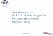 Case Management Blick auf die Handlungsfelder im ...pflegeberatung-fachtagung.de/wp-content/uploads/2018/11/002_HAWK_Prof... · 3 UV RV PVKV en ittel zt t e a - er a e - g Klienten