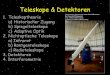 Teleskope & Detektoren - hera.ph1.uni-koeln.deossk/Einfuehrung_Astronomie/Teleskope.pdf · Das Newtonsche Teleskop. Sphärischer Hauptspiegel Leicht zu fertigen Dünne Korrekturplatte