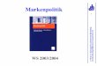 Markenpolitik für Medien - MARKEN-MANAGEMENT · PD Dr. C. Baumgarth (Lehrstuhl für Marketing) Carsten.Baumgarth@notes.uni-paderborn.de 1 Markenpolitik WS 2003/2004