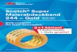 Scotch Super Malerabdeckband 244 – Gold - farben-walter.de · Best.-Nr. Abmessung Karton Bestellmenge in Rollen PT24424 PT24430 24 mm x 50 m 30 mm x 50 m 1 Karton = 36 Rollen 1