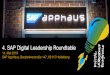 4. SAP Digital Leadership Roundtable · Von SAP über Outlook bis zu AutoCAD –mit einer äußerst schnellen Lernkurve führt NUIA bereits ab dem ersten Tag zu verbesserten Arbeitsbedingungen